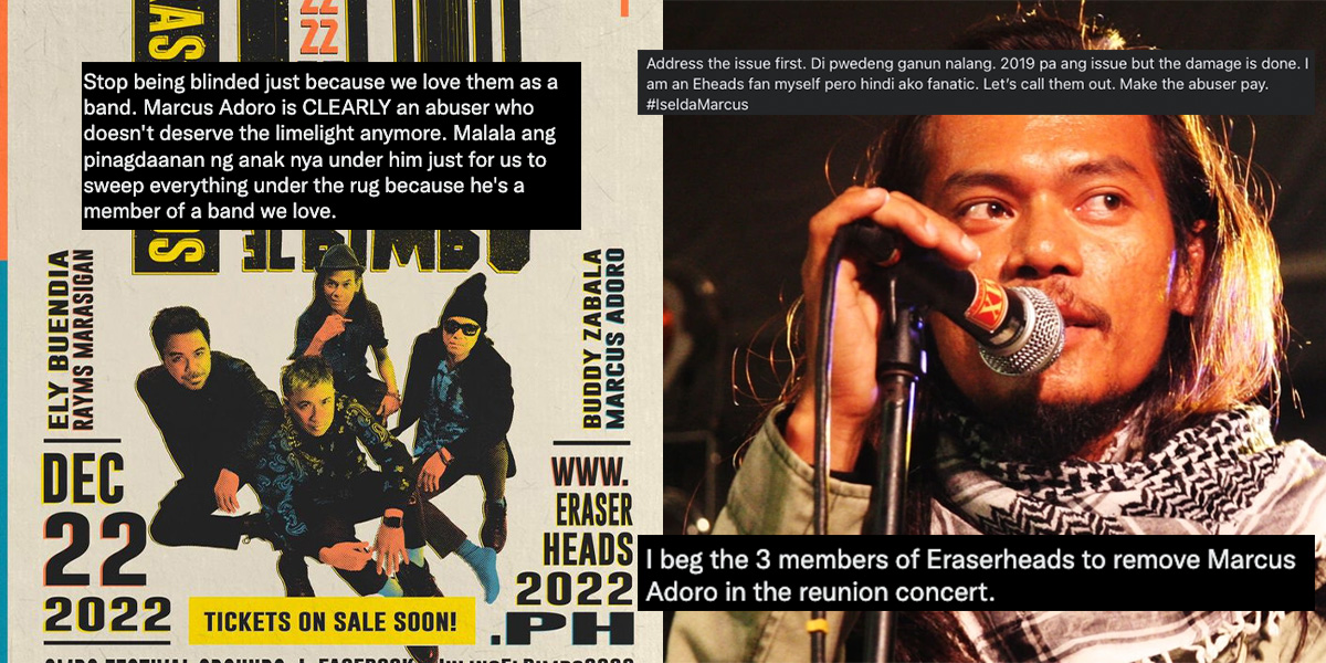 'Stop being blinded' Why Eraserheads fans want Marcus Adoro excluded